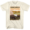 Natural National Parks t-shirt featuring a Theodore Roosevelt Park design