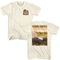 Natural National Parks t-shirt featuring a Theodore Roosevelt Park design