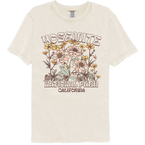 National Parks Comfort Colors T-Shirt - Yosemite Floral