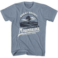 Indigo Heather National Parks t-shirt featuring a Smoky Mtn two-tone design