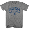 Graphite Heather National Parks t-shirt featuring a Smoky Mtn Collegiate design