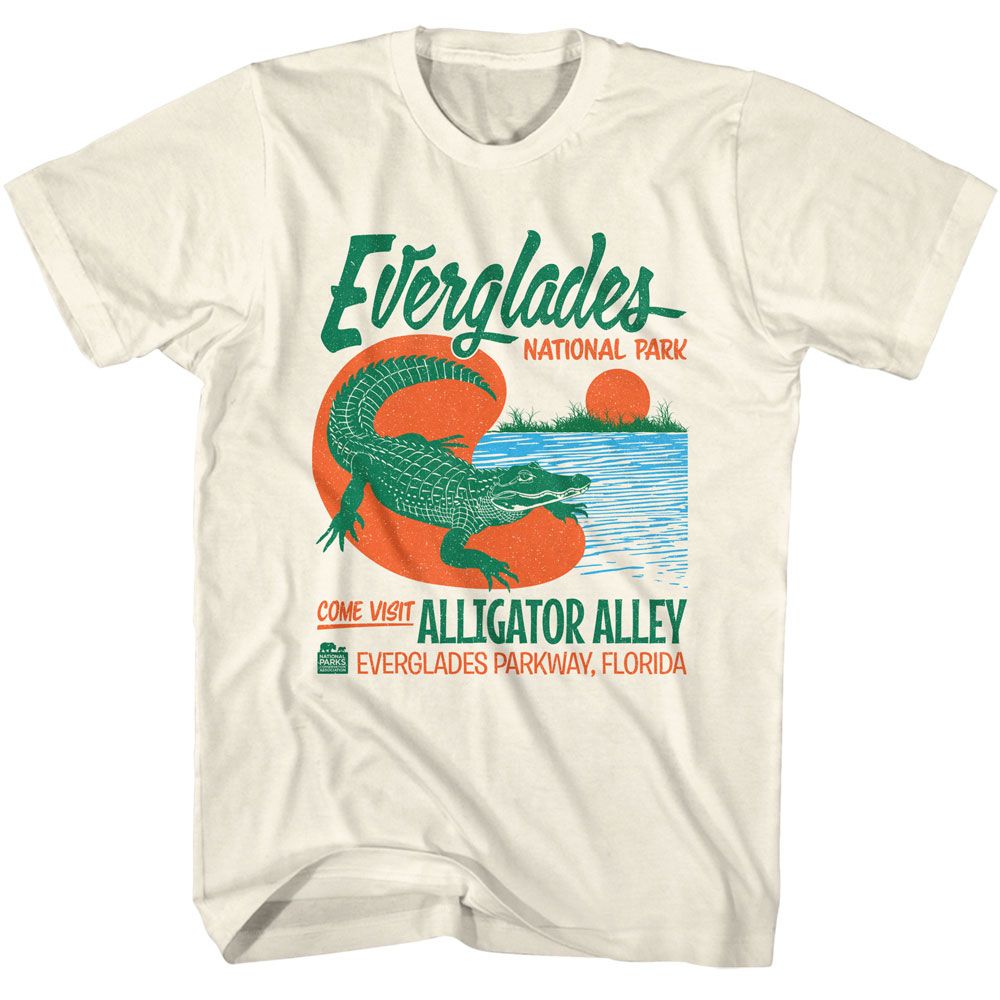 Natural National Parks t-shirt featuring an Alligator Alley design