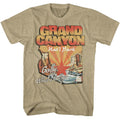 Khaki Heather National Parks t-shirt featuring a What a Gully Grand Canyon design