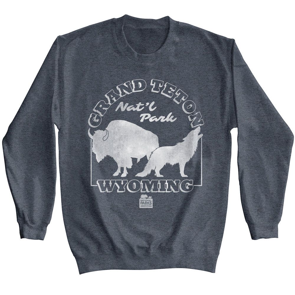 National Parks Long Sleeve Sweatshirt - Grand Teton - Terracotta