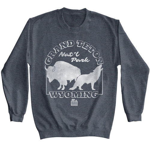 National Parks Long Sleeve Sweatshirt - Grand Teton - Terracotta