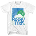 White National Parks t-shirt featuring a Longs Peak Expedition design