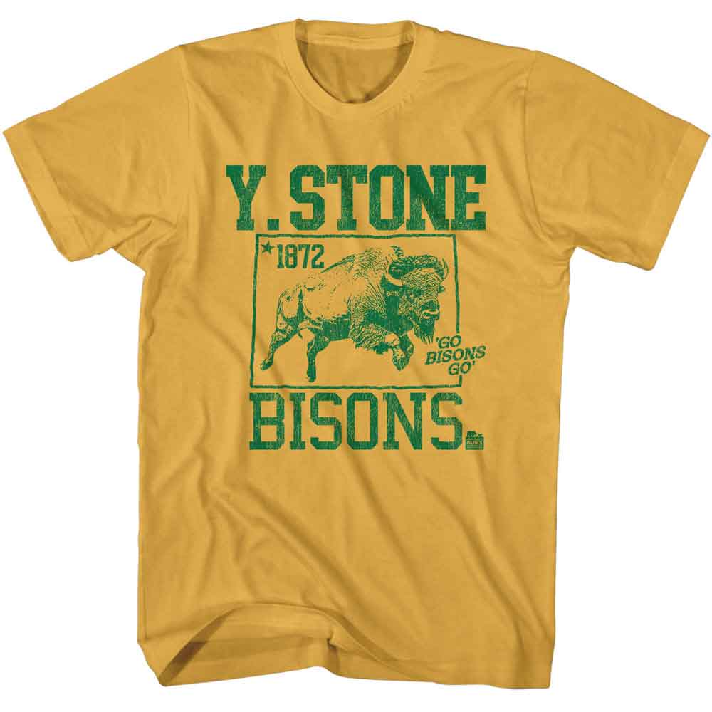 Ginger National Parks t-shirt featuring a Yellowstone Varsity design