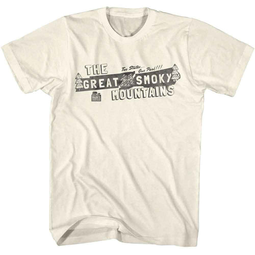 Natural National Parks t-shirt featuring a Two States One Park design