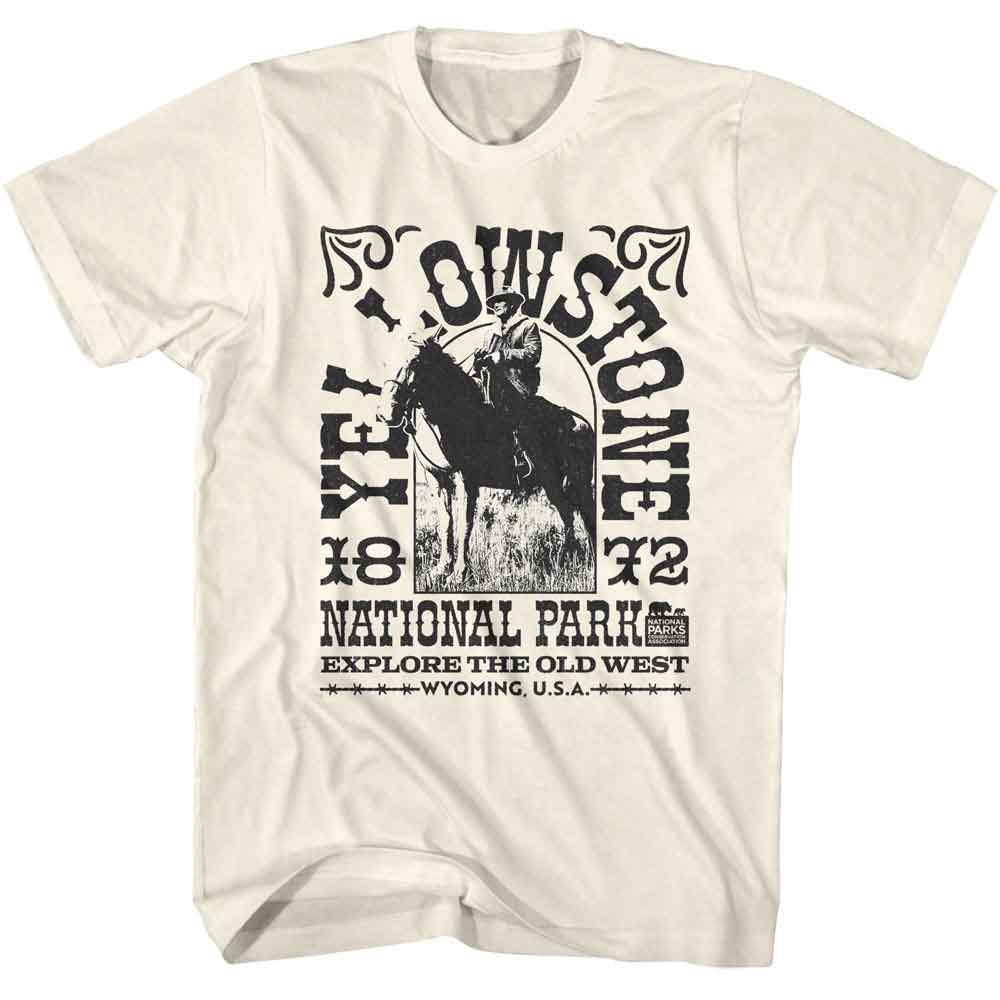 Natural National Parks t-shirt featuring a Yellowstone 1872 design