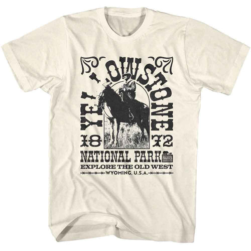 Natural National Parks t-shirt featuring a Yellowstone 1872 design
