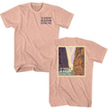 Peach National Parks t-shirt featuring a Zion Narrows front and back design