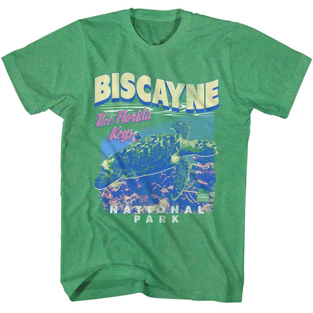 Kelly Heather National Parks t-shirt featuring a Biscayne NP turtle design