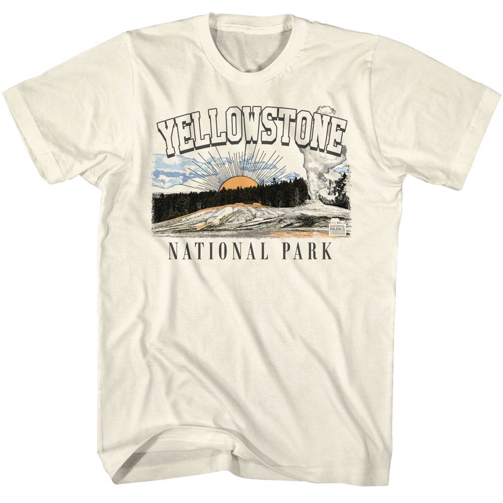 Natural National Parks t-shirt featuring a Yellowstone design