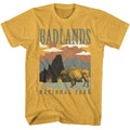 Ginger National Parks t-shirt featuring a Badlands Landscape Recolor design