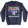 National Parks Long Sleeve Sweatshirt - GSM Bear and Mountains Dark
