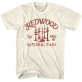 Natural National Parks t-shirt featuring a Redwood design