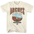 Natural National Parks t-shirt featuring an Arches design