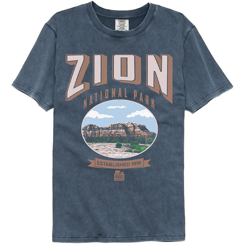 National Parks Comfort Colors T-Shirt - Zion - Smoke Gray