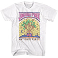 White National Parks t-shirt featuring a Joshua Tree colorful design