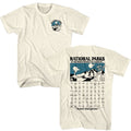 Natural National Parks t-shirt featuring a National Parks Check List design