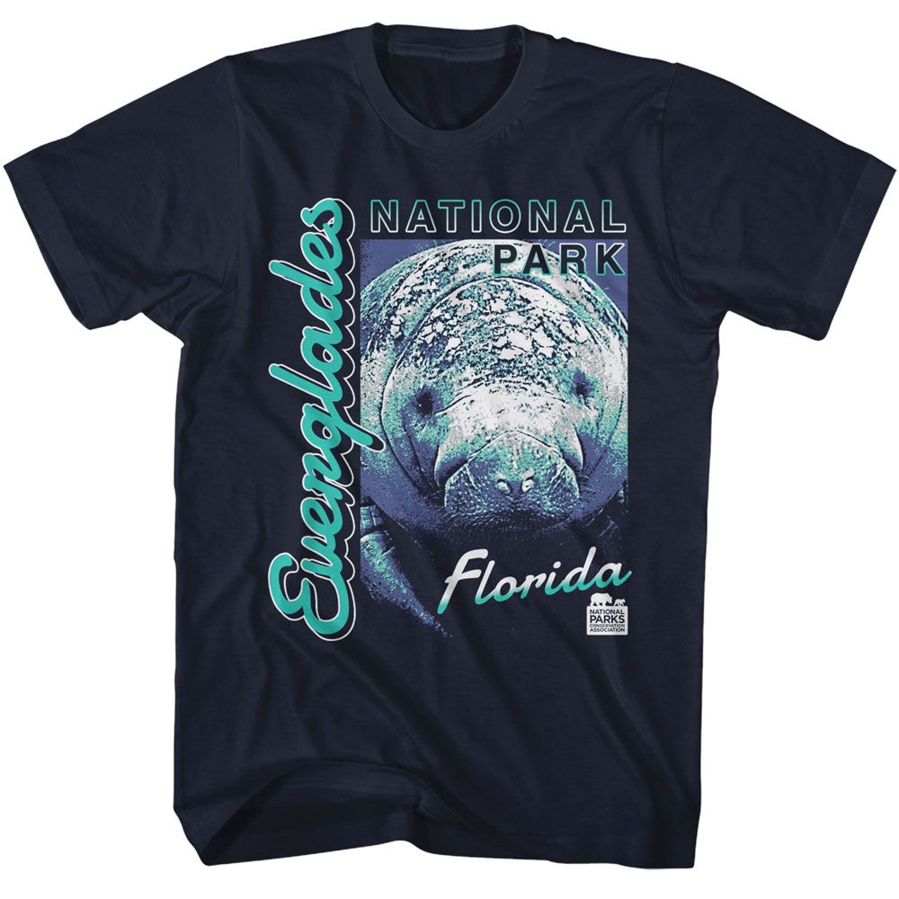 Navy National Parks t-shirt featuring an Everglades manatee design