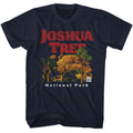 Navy National Parks t-shirt featuring a Joshua Trees and rocks design