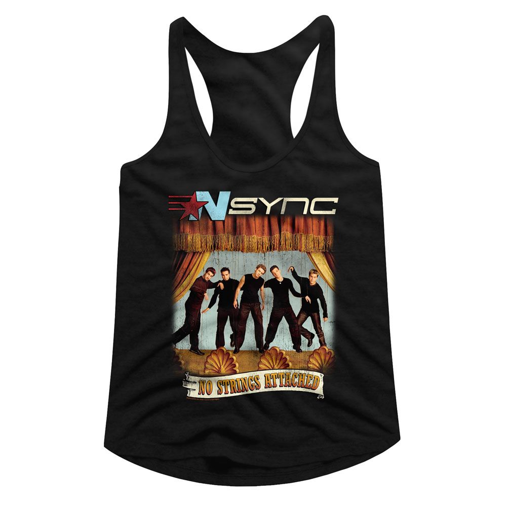NSYNC Ladies Racerback - No Strings No Words