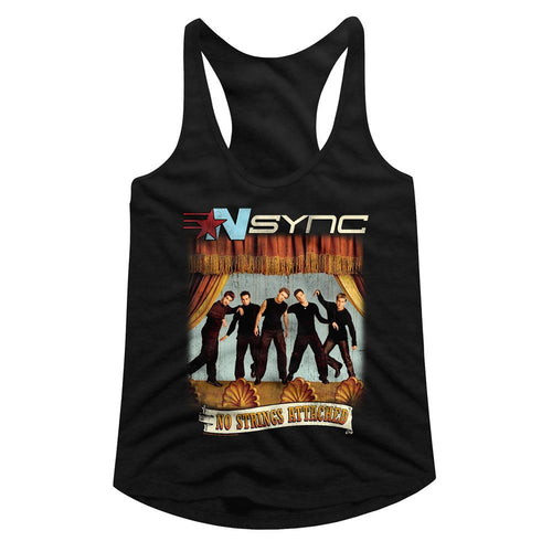 NSYNC Ladies Racerback - No Strings No Words