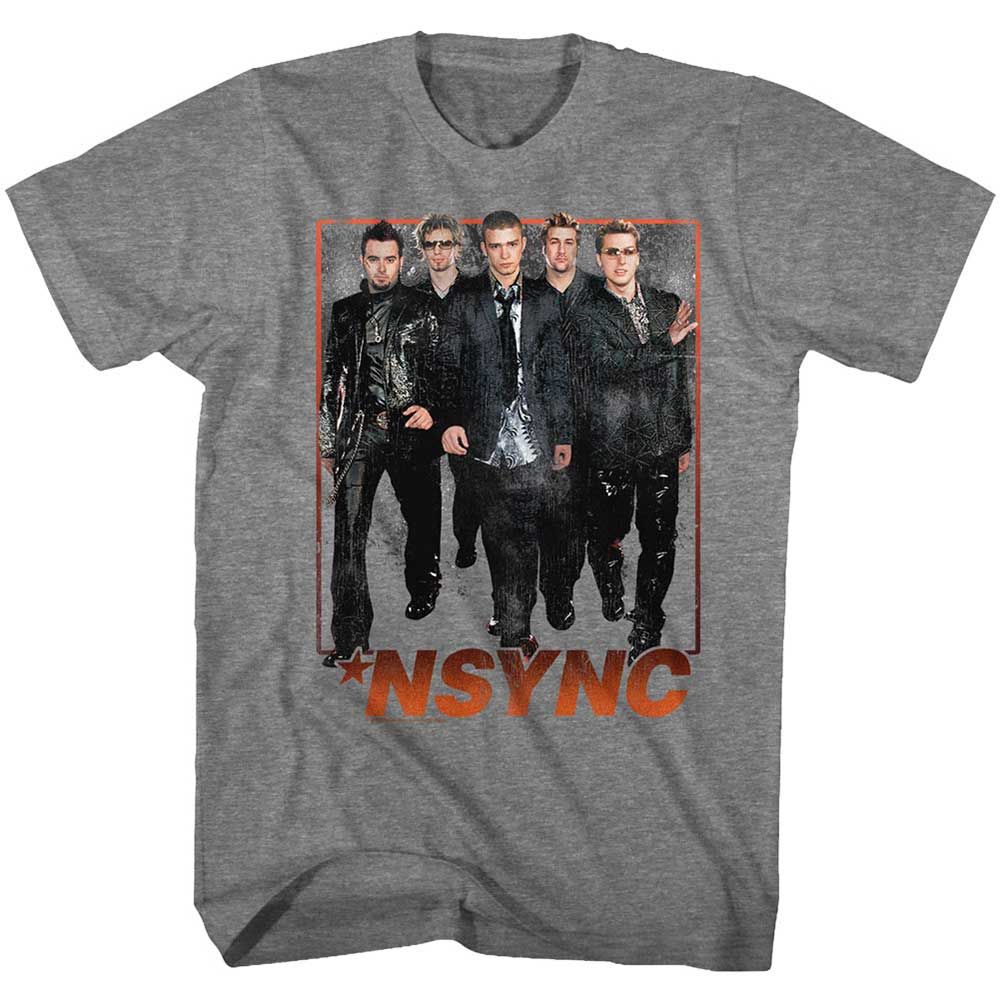 Graphite Heather NSYNC t-shirt featuring an NSYNC Struttin design