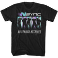 Black NSYNC t-shirt featuring an NSYNC Blue Purple design