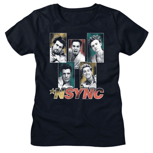 NSYNC Ladies T-Shirt - Sparkly Boxes