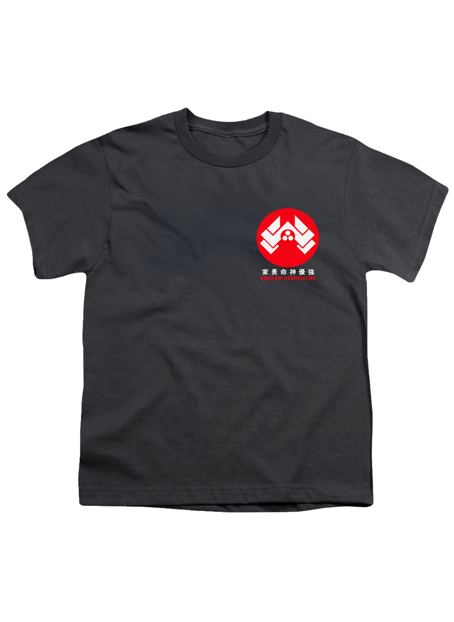 Charcoal Nakatomi Corporation Left Pocket Youth/Toddler T-Shirt