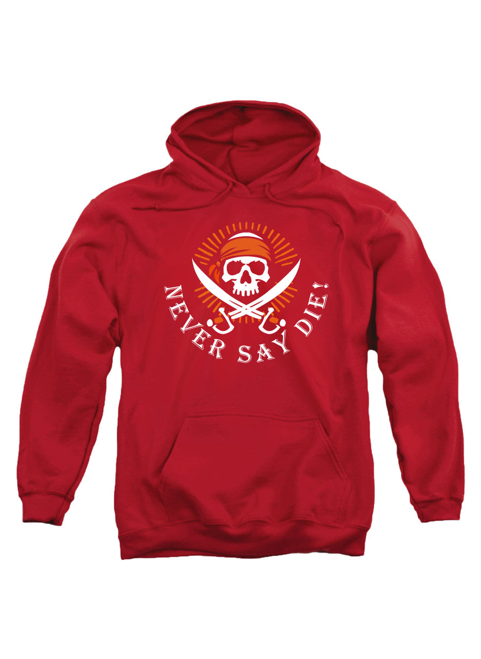 Red Never Say Die Hoodie