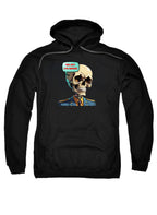 Black No Brainer Skull Hoodie