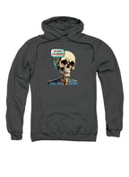 Charcoal No Brainer Skull Hoodie