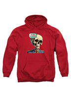 Red No Brainer Skull Hoodie