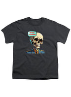 Charcoal No Brainer Skull Youth/Toddler T-Shirt