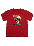 Red No Brainer Skull Youth/Toddler T-Shirt