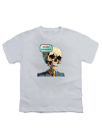 White No Brainer Skull Youth/Toddler T-Shirt