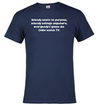 Navy Nobody exists on purpose T-Shirt