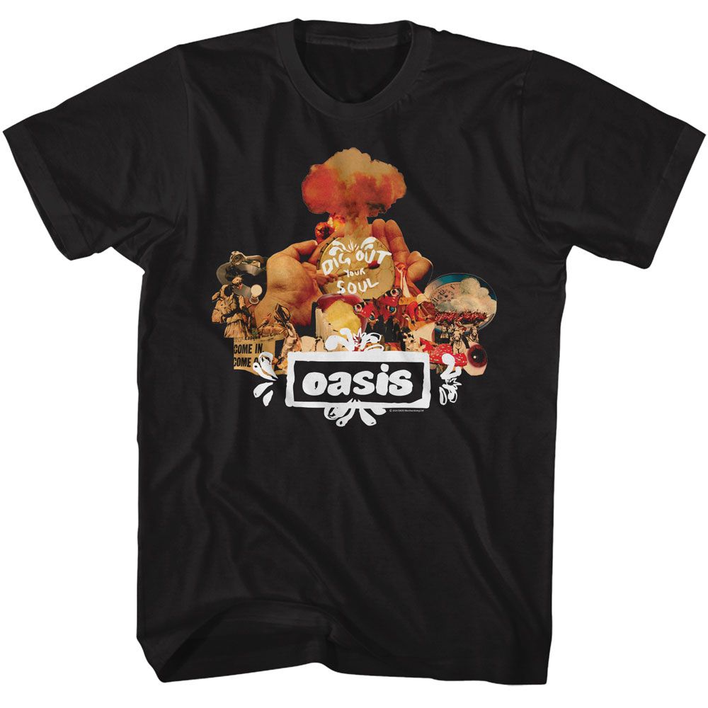 Black Oasis t-shirt featuring a Dig Out Your Soul design