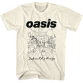 Natural Oasis t-shirt featuring an Oasis Line Art Room design