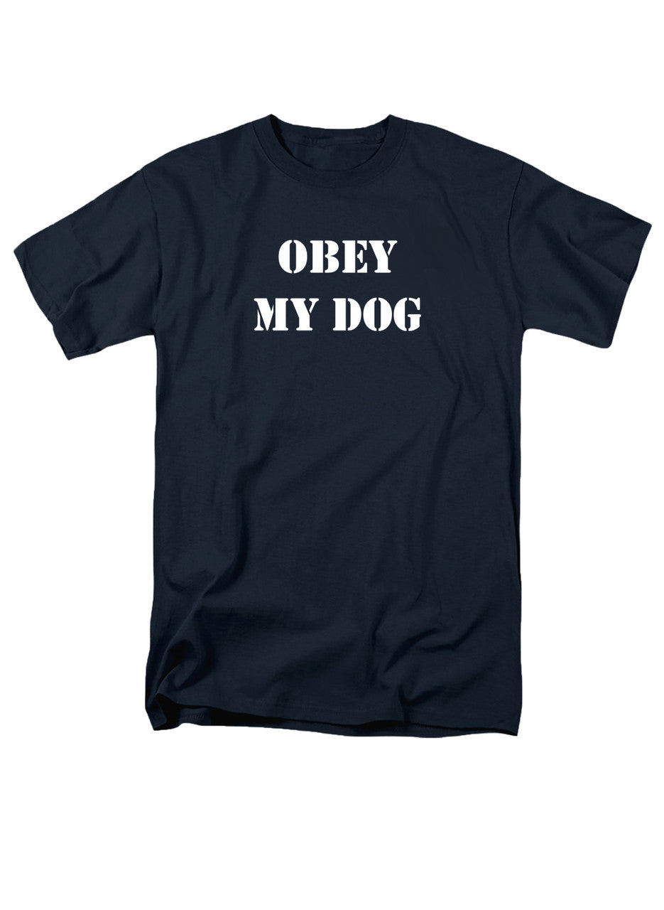 Navy Obey My Dog T-Shirt