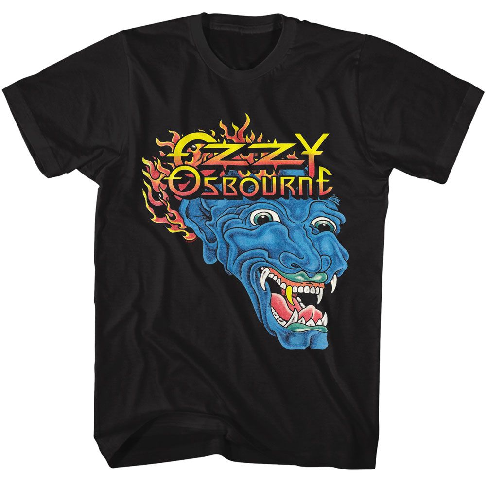 Black Ozzy Osbourne t-shirt featuring an Ozzy Tattoo design