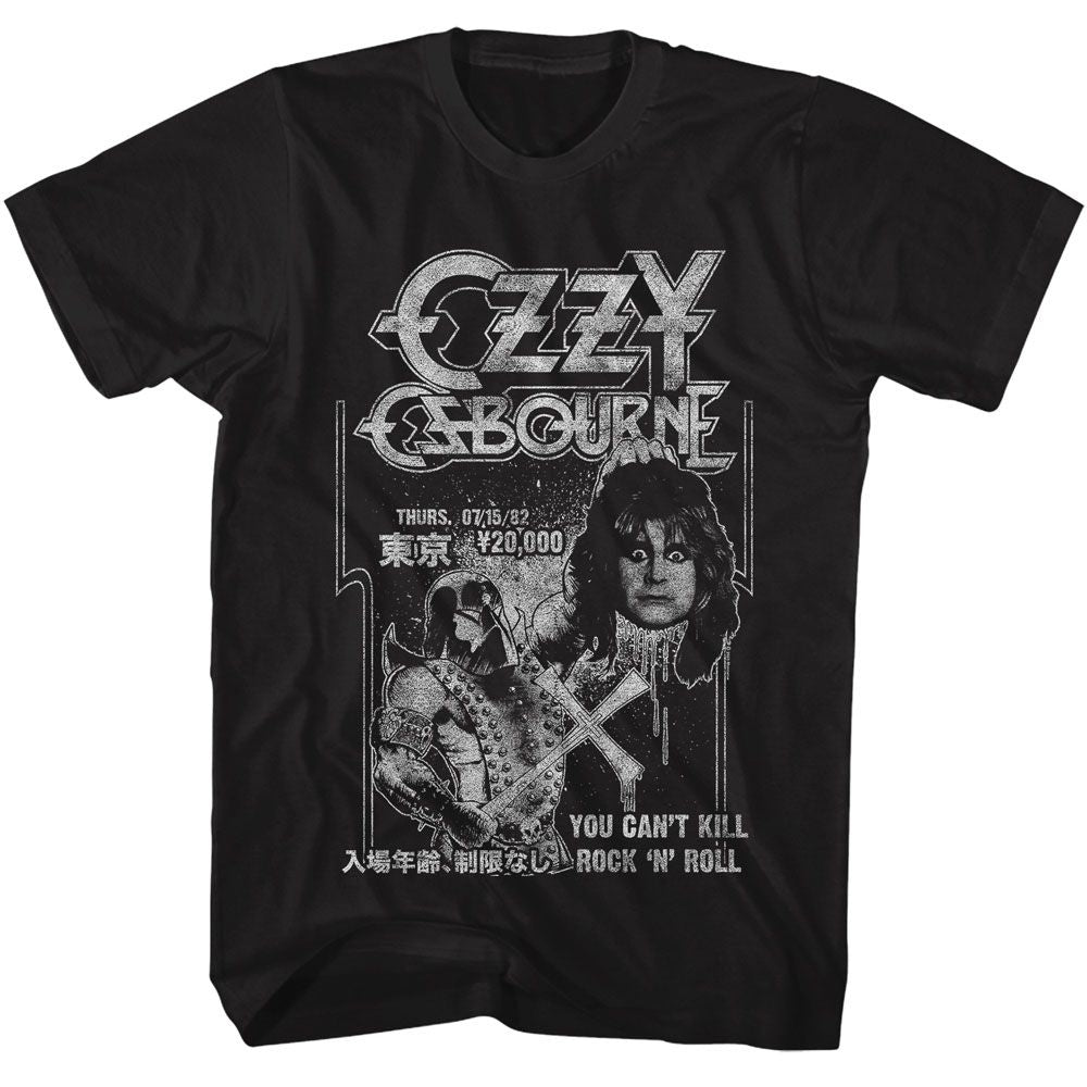 Black Ozzy Osbourne t-shirt featuring an Ozzy Executioner design