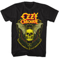 Black Ozzy Osbourne t-shirt featuring an Ozzy crowned skull with wings design