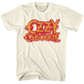 Natural Ozzy Osbourne t-shirt featuring an Ozzy bleeding logo design