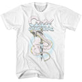 White Ozzy Osbourne t-shirt featuring an Ozzy Pastel Snake design
