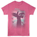 Retro Pink Heather Ozzy Osbourne t-shirt featuring an Ozzy with Wings design