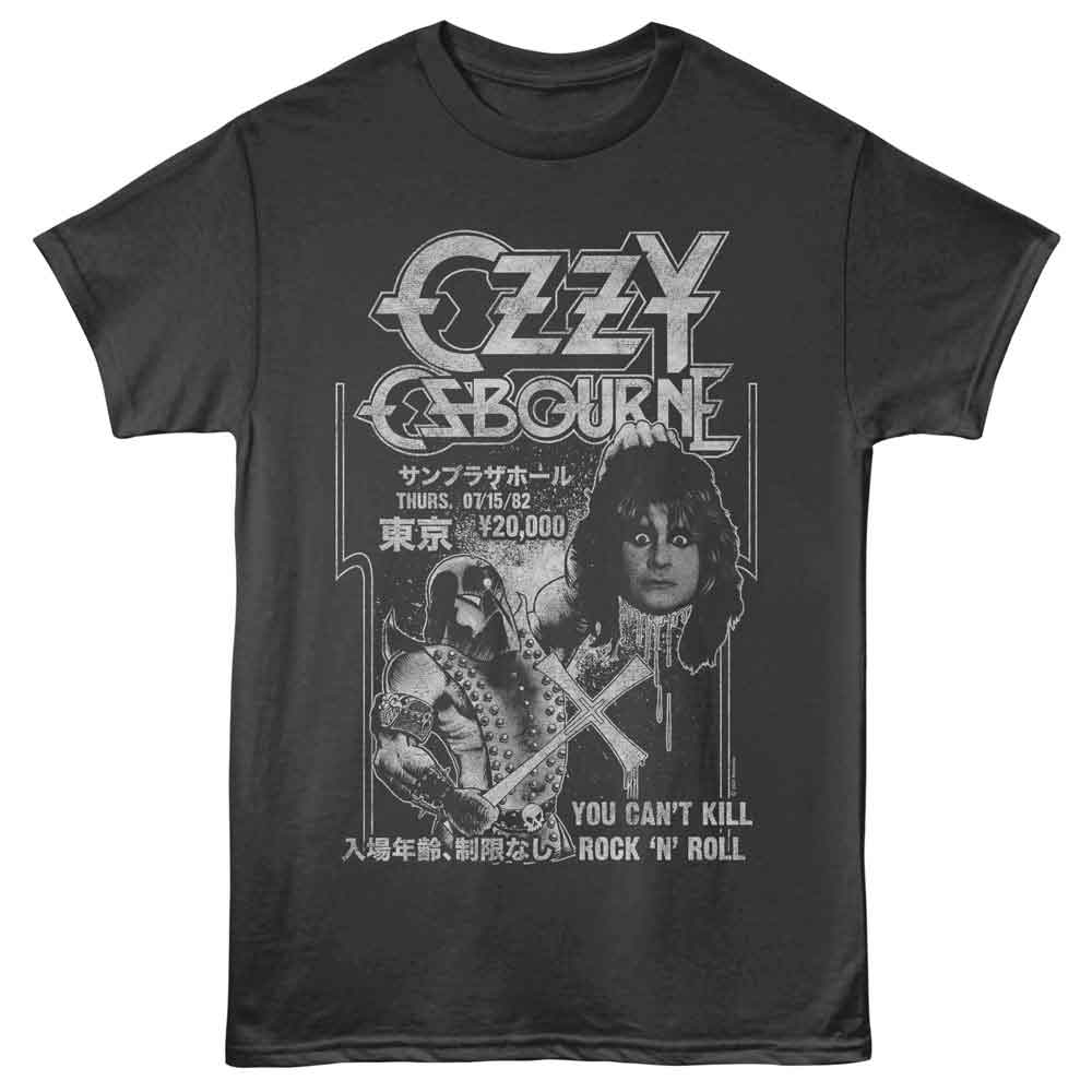 Smoke Gray Ozzy Osbourne t-shirt featuring an Ozzy Executioner design